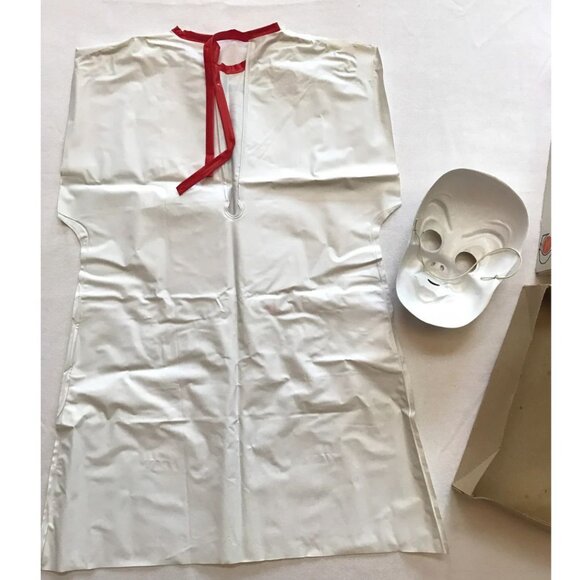 Halloween Ben Cooper Ghost Costume with Box Outfit and Mask Rare - Picture 6 of 7